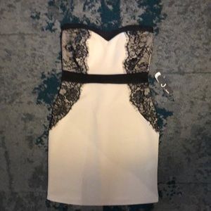 Strapless Lace Dress